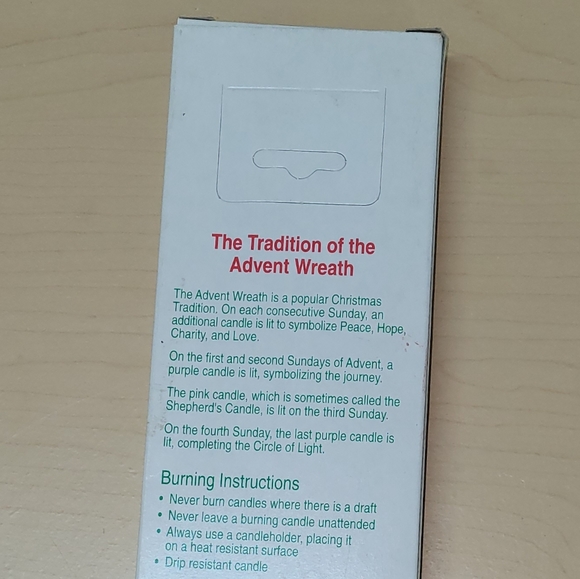$5 ADD ON Advent candles A Christmas Tradition NWT in original box - Picture 4 of 5